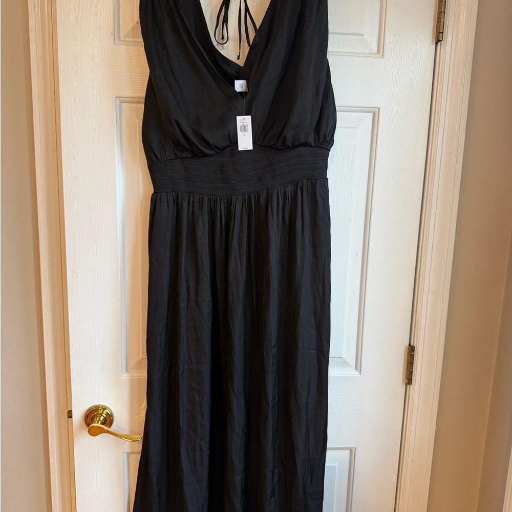 Old Navy Black Midi Dress